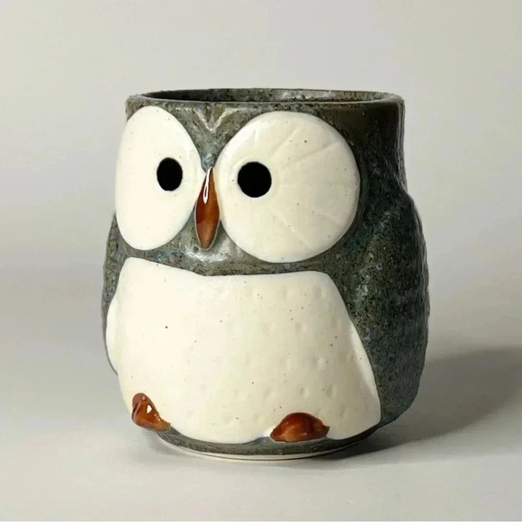 Other - Kotobuki Japanese 3.25"H Blue Owl Tea Coffee Cup Mug Made In Japan